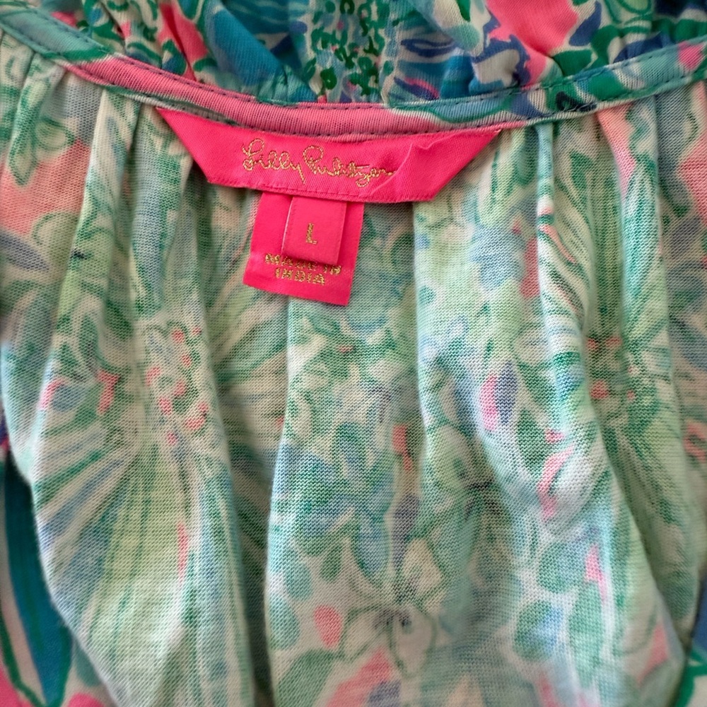 Lilly Pulitzer Malone Maxi Dress Soleil Pink Good Hare Day - Picture 3 of 3